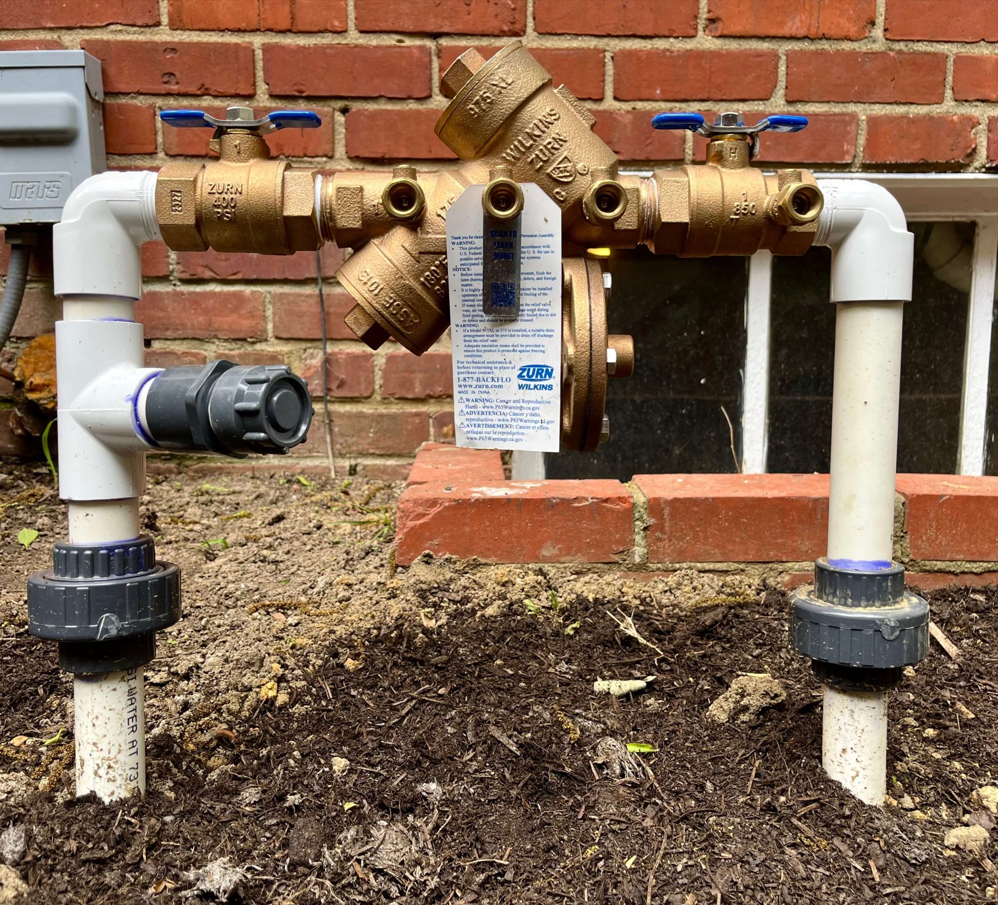 Irrigation backflow