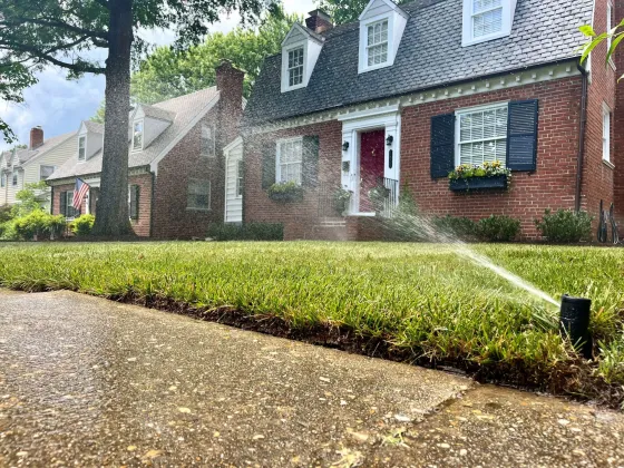 New irrigation system running