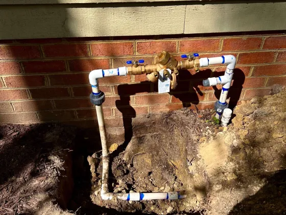 Irrigation backflow